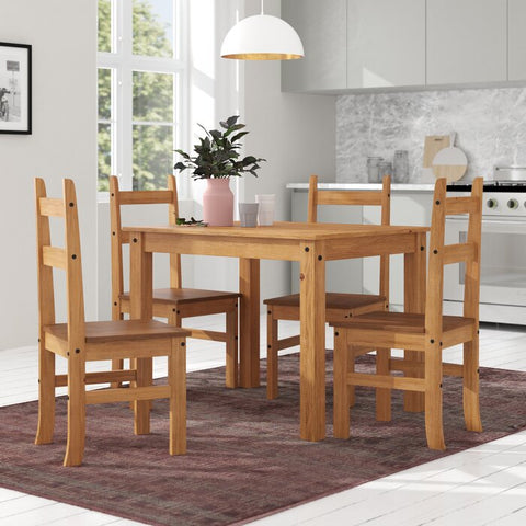 4 Seater Solid Wood Dining Set