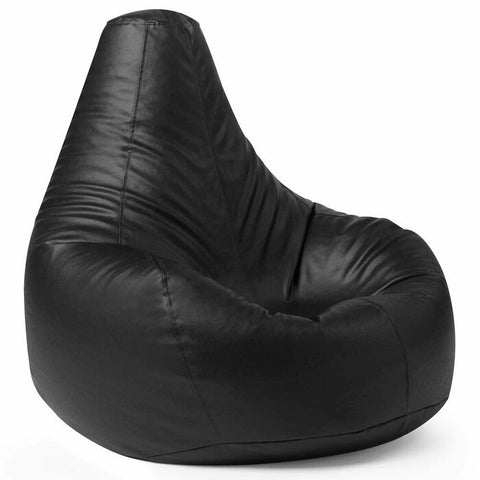 Modern Style Embossed Faux Leather Bean Bag Chair